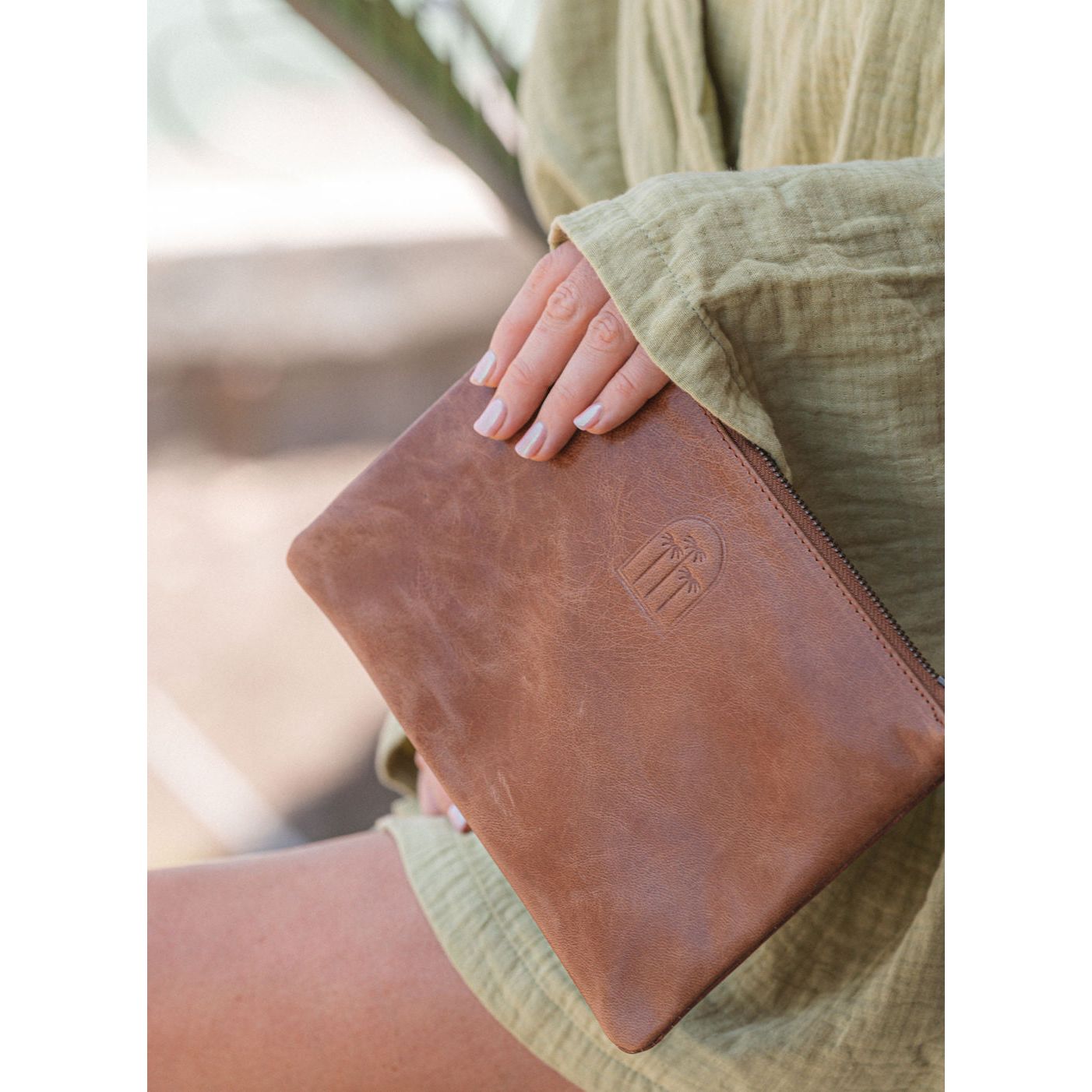Coco Palm Clutch